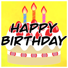 [LINEスタンプ] 誕生日メッセージ▷スタンプ