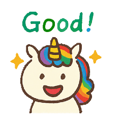 [LINEスタンプ] レインボーユニコーンの毎日使えるスタンプ