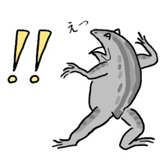 [LINEスタンプ] 鳥獣戯画のかえるとうさぎ