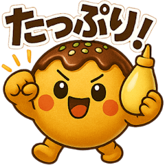 [LINEスタンプ] たこ焼きのコヤッキー4