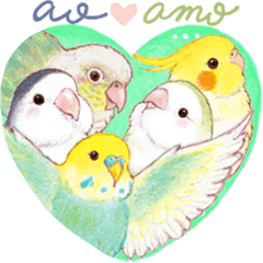 [LINEスタンプ] aoamoインコの敬語3