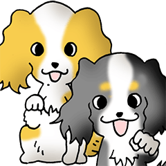 [LINEスタンプ] キャバリアの姫と殿 その1