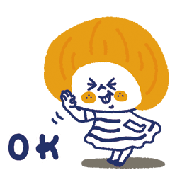 [LINEスタンプ] 動・喜怒哀楽とお返事_レトロな犬と女の子