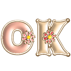 [LINEスタンプ] 動く♡ぷっくり大人ゴールド