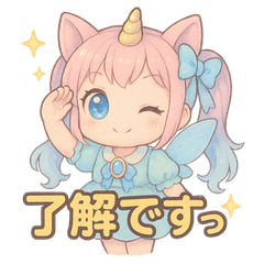 [LINEスタンプ] ユニみみ♡毎日つかえる夢かわスタンプ