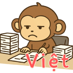 [LINEスタンプ] モンキーベイビーズの生活 (ベトナム) Ver4