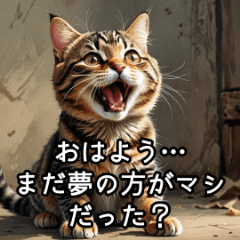 [LINEスタンプ] やさしい毒吐きネコ
