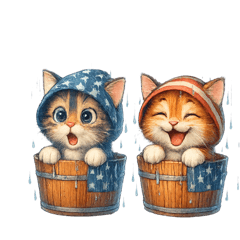 [LINEスタンプ] 梅雨cat