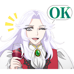 [LINEスタンプ] アニメ「怪盗クイーンの優雅な休暇」
