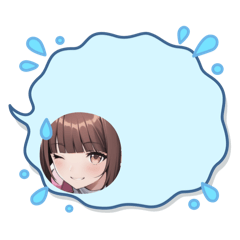 [LINEスタンプ] 毎日美少女◆吹き出しスタンプ