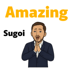 [LINEスタンプ] 英語と日本語を操るバイリンガル男