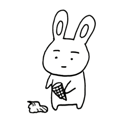 [LINEスタンプ] まゆうさぎの日常③