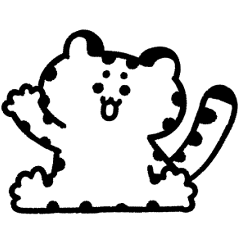 [LINEスタンプ] 文字なしで使いやすい❤ユキヒョウのユキオ
