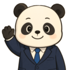 [LINEスタンプ] パンダサラリーマンの一日