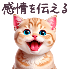 [LINEスタンプ] 毎日使える 感情を伝えるねこ 日常