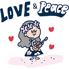 [LINEスタンプ] Aloha！ チルなマリーちゃん