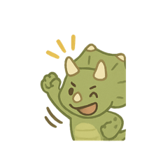 [LINEスタンプ] 恐竜ちゃん日常スタンプ