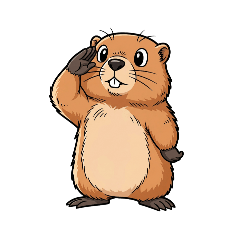 [LINEスタンプ] 【敬礼マーモット 3】