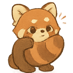 [LINEスタンプ] いたずらレッサーパンダ パンディ