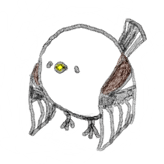 [LINEスタンプ] さすらいのシマエナガくん