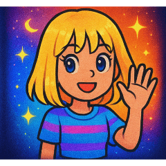 [LINEスタンプ] [アレンジ用]Y2Kガール（ギャラクシー2）