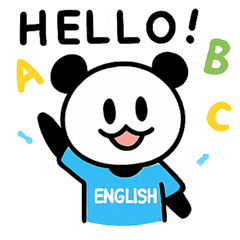 [LINEスタンプ] ぱんだぴ-007-英語学習