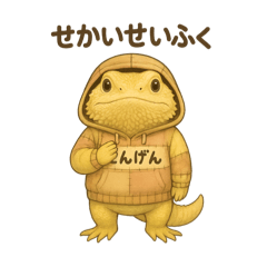 [LINEスタンプ] れぷてぃりあん（フトアゴヒゲトカゲ2）