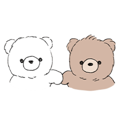 [LINEスタンプ] しろくまのおもちとそんな時もあるよね