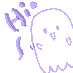 [LINEスタンプ] ふわもこゴースト