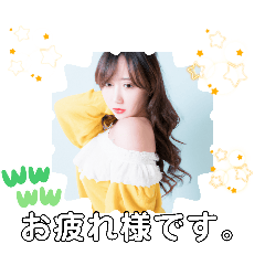 [LINEスタンプ] 日本の女性 看護大生からの一言挨拶