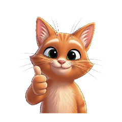 [LINEスタンプ] 【グッドサイン猫 1】