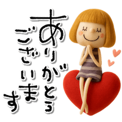 [LINEスタンプ] mottoのおとな女子ドール♡気持ち伝える