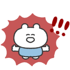 [LINEスタンプ] ぼくはKUMA 〜リアクション〜
