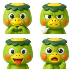 [LINEスタンプ] 元気いっぱいカッパくん1