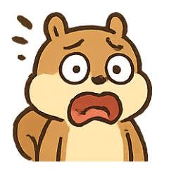 [LINEスタンプ] 無事なふりリスの日常崩壊