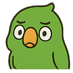 [LINEスタンプ] 困惑インコくんの毎日ぽかん