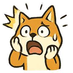 [LINEスタンプ] びっくり柴犬くんのオーバーリアクション