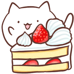 [LINEスタンプ] もちねこ ～食べ物＆飲み物～