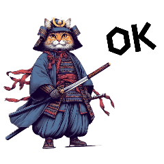 [LINEスタンプ] [OK専用]猫侍