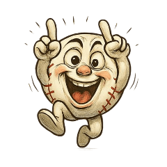 [LINEスタンプ] 白球くん(野球ボール)リアクションver.1