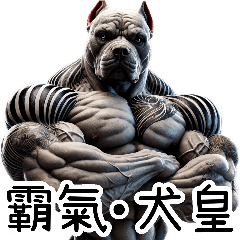 [LINEスタンプ] 覇気犬皇-窒息無極限