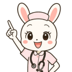 [LINEスタンプ] うさぎのお嬢さん（ナース編）