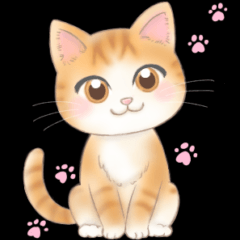 [LINEスタンプ] ねこのきもち❤️茶トラ