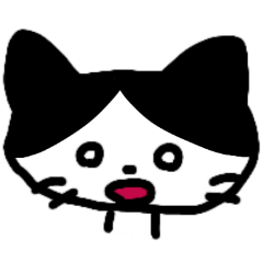 [LINEスタンプ] [アレンジ用]感情豊かなハチワレネコ