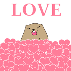 [LINEスタンプ] マーモットくん