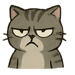 [LINEスタンプ] ブチギレ猫の日常