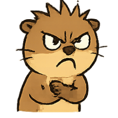 [LINEスタンプ] キレキレカワウソの爆発モード