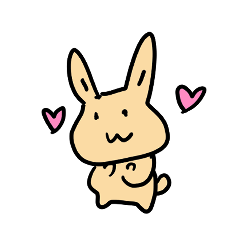 [LINEスタンプ] あめちゃんうさぎの日常