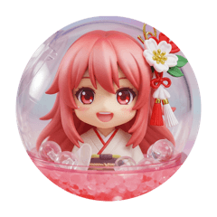 [LINEスタンプ] 精霊みなみちゃんカプセルトイ第11弾