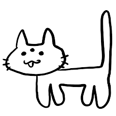 [LINEスタンプ] 度し難いねこ